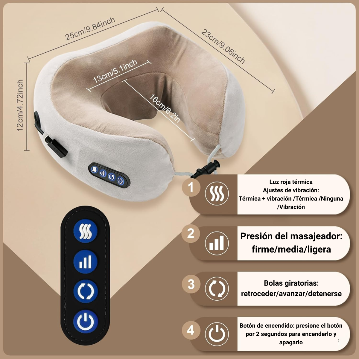 Cojín Masajeador Cervical ¡30% OFF!