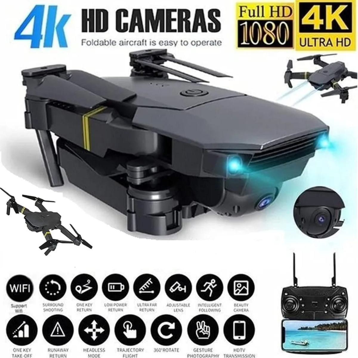 Drone 998 PRO 4K ¡40% OFF!
