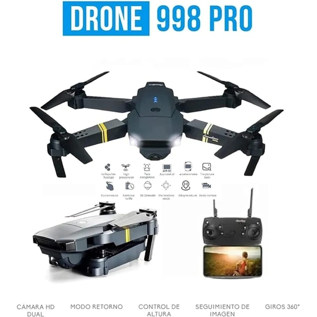 Drone 998 PRO 4K ¡40% OFF!
