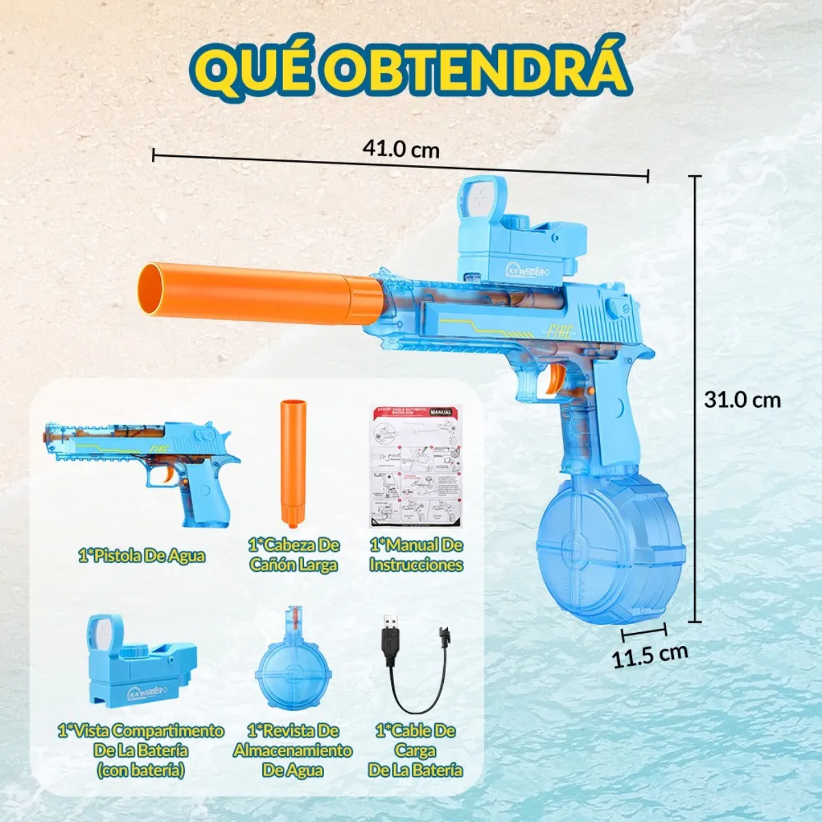¡Pistola De Agua a Batería FIRE! ¡30% OFF!