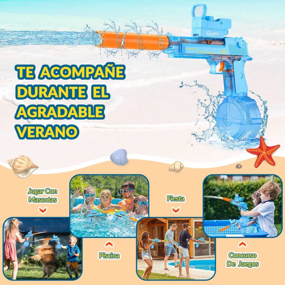 ¡Pistola De Agua a Batería FIRE! ¡30% OFF!